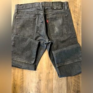 Levi's 514 Mens Size 34x30 Slim Straight Fit, Gray/Blue denim, Used condition.